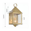 Ashford Sconce shown in the Antique Brass finish with a Clear shade - 9511-AB-CL-C 1
