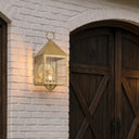 Ashford Sconce shown in the Antique Brass finish with a Clear shade - 9511-H-AB-CL-C 2