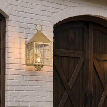 Ashford Sconce shown in the Antique Brass finish with a Clear shade - 9511-H-AB-CL-C 2