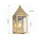 Ashford Sconce shown in the Antique Brass finish with a Clear shade - 9521-AB-CL 1