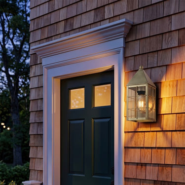 Ashford Sconce shown in the Antique Brass finish with a Clear shade - 9521-H-AB-CL 2