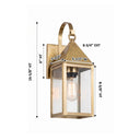 Ashford Sconce shown in the Antique Brass finish with a Clear shade - 9521P-AB-CL 1