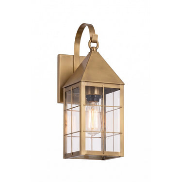 Ashford Sconce shown in the Antique Brass finish with a Clear shade - 9521P-H-AB-CL
