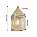 Ashford Sconce shown in the Antique Brass finish with a Clear shade - 9531-AB-CL 1