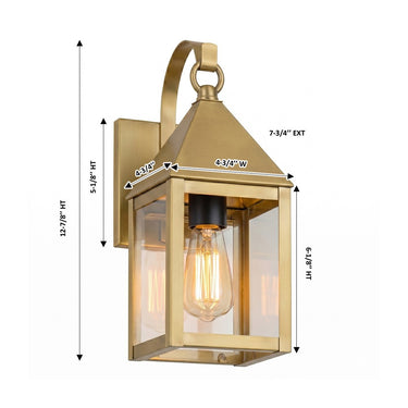 Ashford Sconce shown in the Antique Brass finish with a Clear shade - 9531P-AB-CL 1
