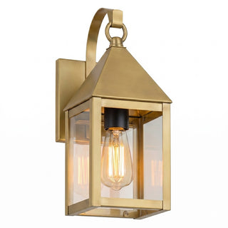 Ashford Sconce shown in the Antique Brass finish with a Clear shade - 9531P-AB-CL