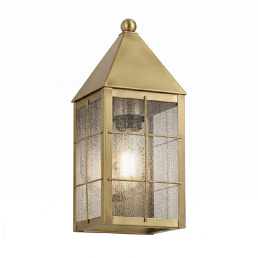 Ashford Sconce shown in the Antique Brass finish with a Seedy shade - 9521-H-AB-SDY