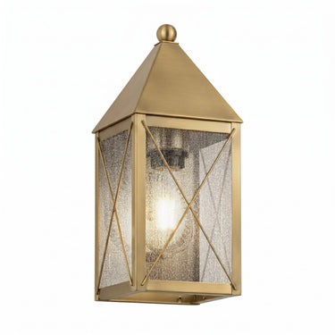 Ashford Sconce shown in the Antique Brass finish with a Seedy shade - 9521-X-AB-SDY
