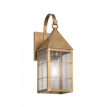 Ashford Sconce shown in the Antique Brass finish with a Seedy shade - 9521P-H-AB-SDY