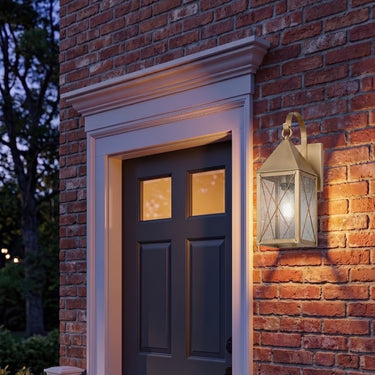 Ashford Sconce shown in the Antique Brass finish with a Seedy shade - 9521P-X-AB-SDY 2