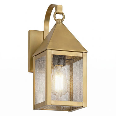 Ashford Sconce shown in the Antique Brass finish with a Seedy shade - 9531P-AB-SDY