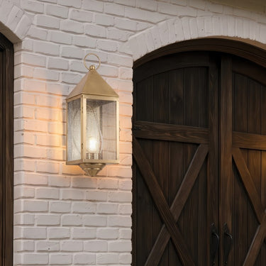 Ashford Sconce shown in the Antique Brass finish with a Seedy shade - 9561-AB-SDY-C 2