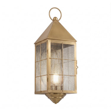Ashford Sconce shown in the Antique Brass finish with a Seedy shade - 9561-H-AB-SDY-C