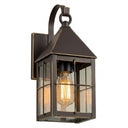 Ashford Sconce shown in the Bronze finish with a Clear shade - 9531P-H-BZ-CL
