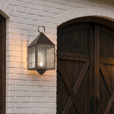 Ashford Sconce shown in the Bronze finish with a Seedy shade - 9511-H-BZ-SDY-C 2