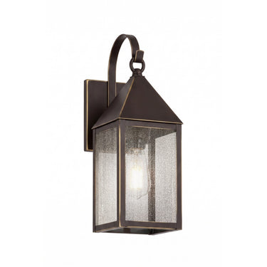 Ashford Sconce shown in the Bronze finish with a Seedy shade - 9521P-BZ-SDY