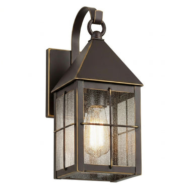 Ashford Sconce shown in the Bronze finish with a Seedy shade - 9531P-H-BZ-SDY