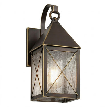 Ashford Sconce shown in the Bronze finish with a Seedy shade - 9531P-X-BZ-SDY