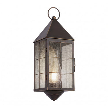 Ashford Sconce shown in the Bronze finish with a Seedy shade - 9561-H-BZ-SDY-C