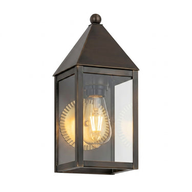 Ashford Sconce shown in the Dark Brass finish with a Clear shade - 9521-DB-CL
