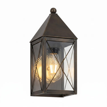 Ashford Sconce shown in the Dark Brass finish with a Clear shade - 9521-X-DB-CL