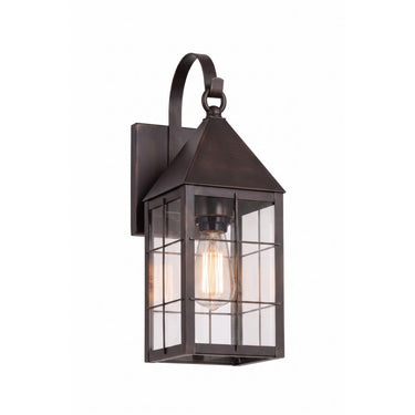 Ashford Sconce shown in the Dark Brass finish with a Clear shade - 9521P-H-DB-CL