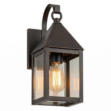 Ashford Sconce shown in the Dark Brass finish with a Clear shade - 9531P-DB-CL