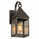 Ashford Sconce shown in the Dark Brass finish with a Clear shade - 9531P-H-DB-CL