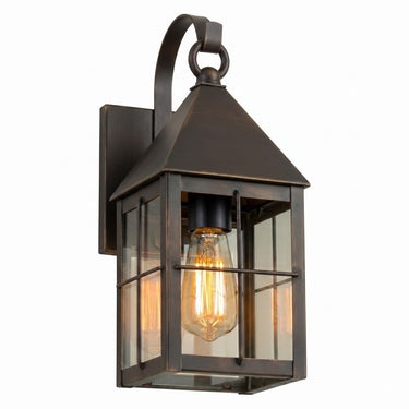 Ashford Sconce shown in the Dark Brass finish with a Clear shade - 9531P-H-DB-CL