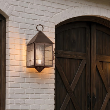 Ashford Sconce shown in the Dark Brass finish with a Seedy shade - 9511-H-DB-SDY-C 2