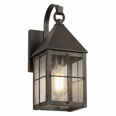 Ashford Sconce shown in the Dark Brass finish with a Seedy shade - 9531P-H-DB-SDY