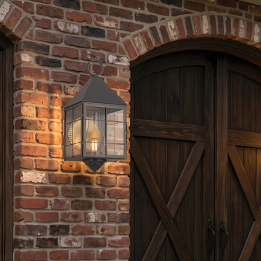 Ashford Sconce shown in the Gunmetal finish with a Clear shade - 9511-H-GM-CL-C 2