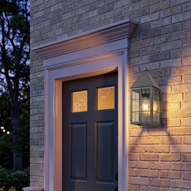 Ashford Sconce shown in the Gunmetal finish with a Clear shade - 9521-H-GM-CL 2