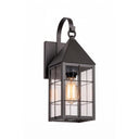 Ashford Sconce shown in the Gunmetal finish with a Clear shade - 9521P-H-GM-CL