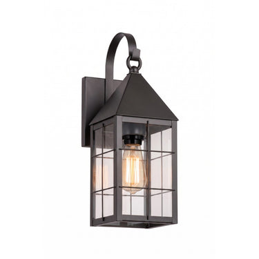 Ashford Sconce shown in the Gunmetal finish with a Clear shade - 9521P-H-GM-CL