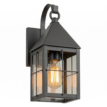 Ashford Sconce shown in the Gunmetal finish with a Clear shade - 9531P-H-GM-CL
