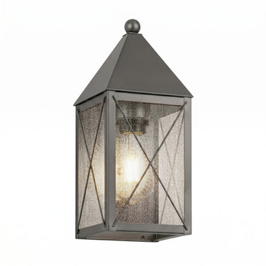 Ashford Sconce shown in the Gunmetal finish with a Seedy shade - 9521-X-GM-SDY