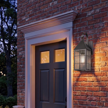 Ashford Sconce shown in the Gunmetal finish with a Seedy shade - 9521P-H-GM-SDY 2