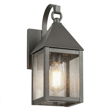 Ashford Sconce shown in the Gunmetal finish with a Seedy shade - 9531P-GM-SDY