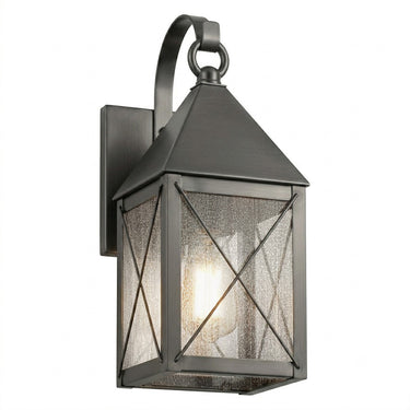 Ashford Sconce shown in the Gunmetal finish with a Seedy shade - 9531P-X-GM-SDY