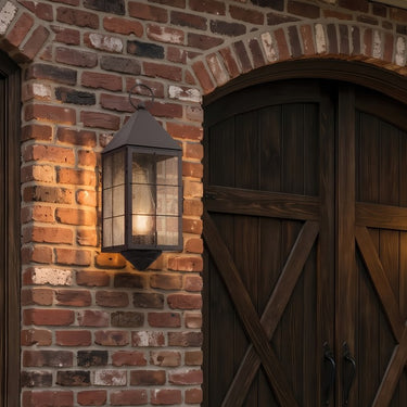 Ashford Sconce shown in the Gunmetal finish with a Seedy shade - 9561-H-GM-SDY-C 2