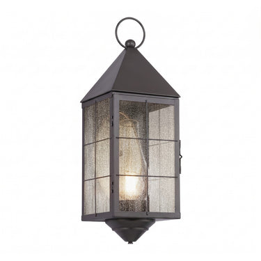Ashford Sconce shown in the Gunmetal finish with a Seedy shade - 9561-H-GM-SDY-C
