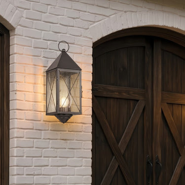 Ashford Sconce shown in the Gunmetal finish with a Seedy shade - 9561-X-GM-SDY-C 2