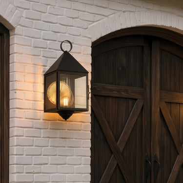 Ashford Sconce shown in the Matte Black finish with a Clear shade - 9511-BK-CL-C 2