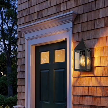Ashford Sconce shown in the Matte Black finish with a Clear shade - 9521-BK-CL 2
