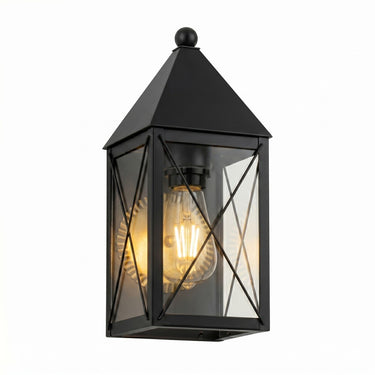 Ashford Sconce shown in the Matte Black finish with a Clear shade - 9521-X-BK-CL