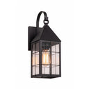 Ashford Sconce shown in the Matte Black finish with a Clear shade - 9521P-H-BK-CL