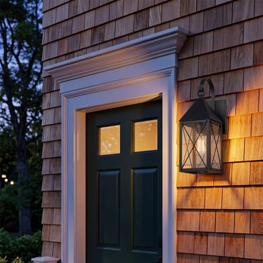 Ashford Sconce shown in the Matte Black finish with a Clear shade - 9521P-X-BK-CL 2