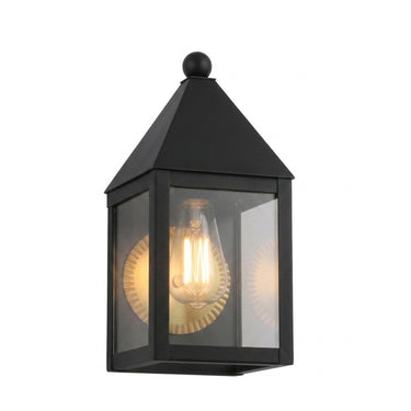 Ashford Sconce shown in the Matte Black finish with a Clear shade - 9531-BK-CL