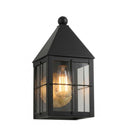 Ashford Sconce shown in the Matte Black finish with a Clear shade - 9531-H-BK-CL